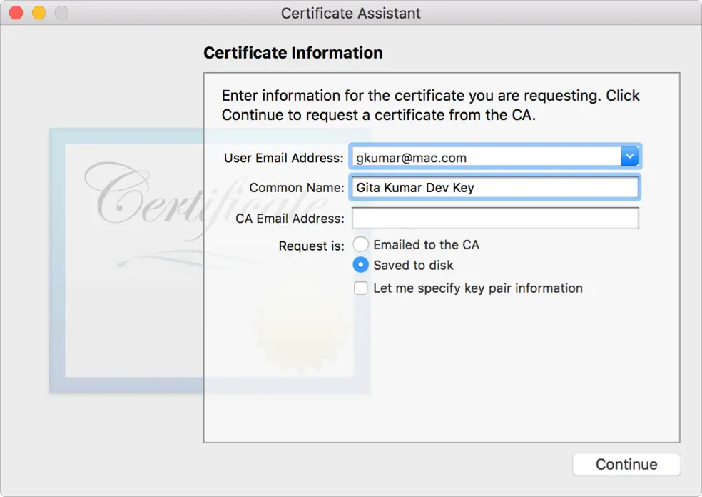 How to generate a CSR in Keychain Access for an Apple signing certificate