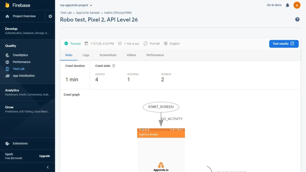 Firebase Test Lab for Android