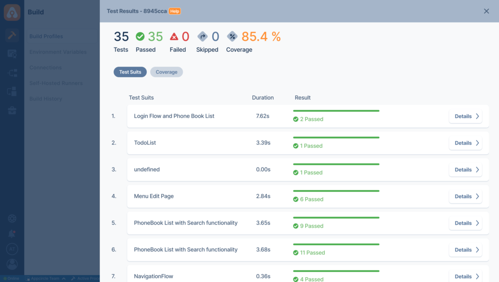 appcircle test results