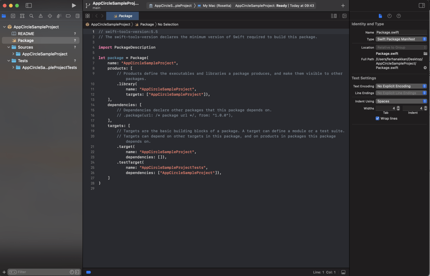 Create SPM Project for our iOS Library