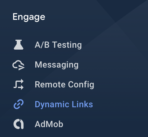 Creating Dynamic Links on Firebase Console