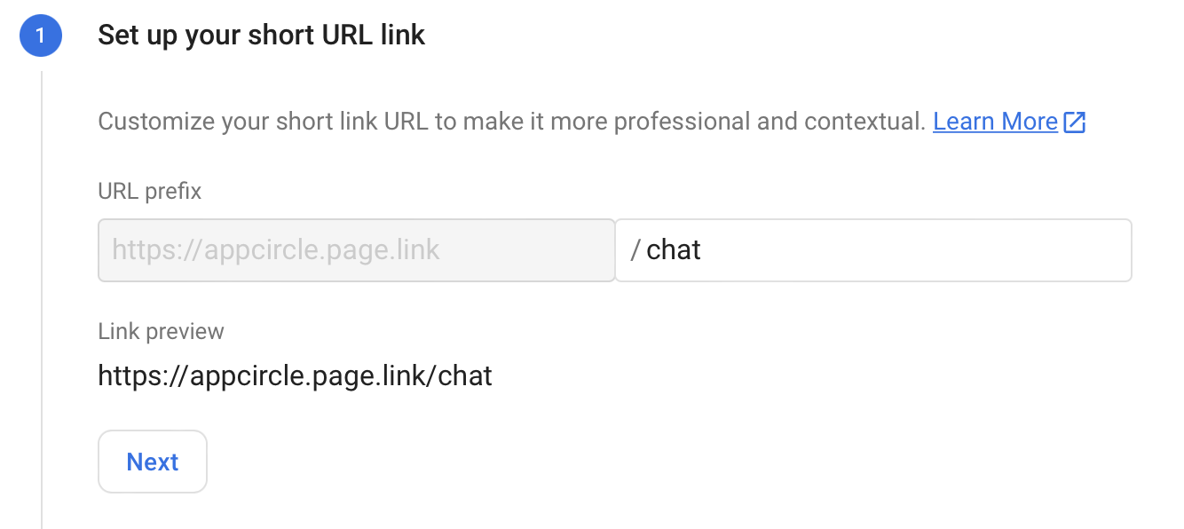 Short url link