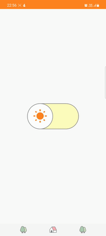 Switch Button in Android, Final Result, Animated
