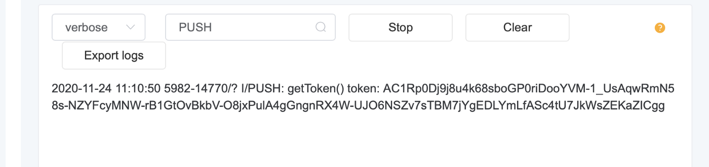 Push Kit getToken() Implementation