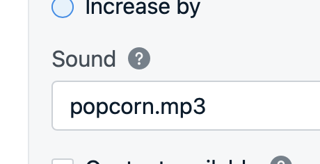 Sound name