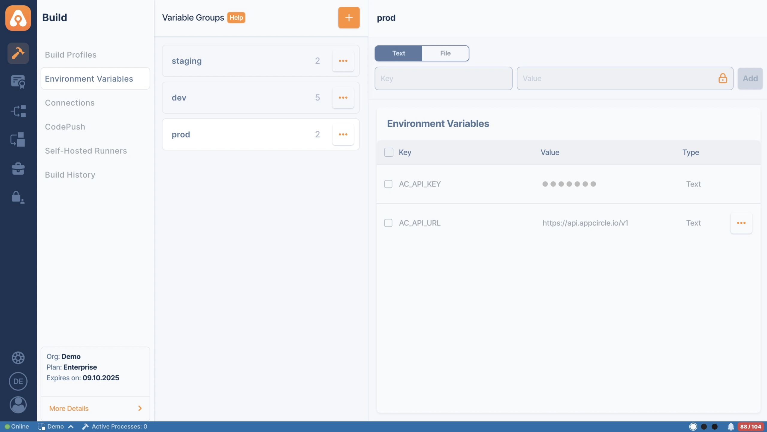 Appcircle Environment Variables - Gradle