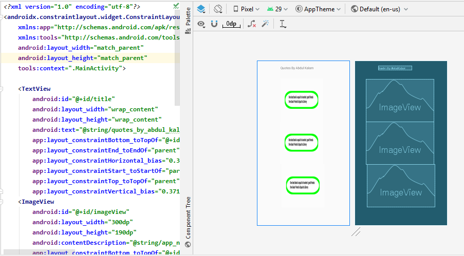 Android XML Example