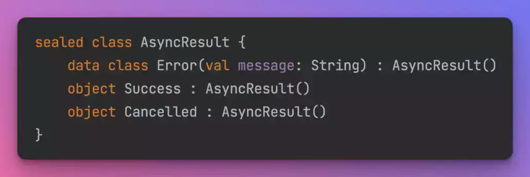 AsyncResult sealed class and their implementations