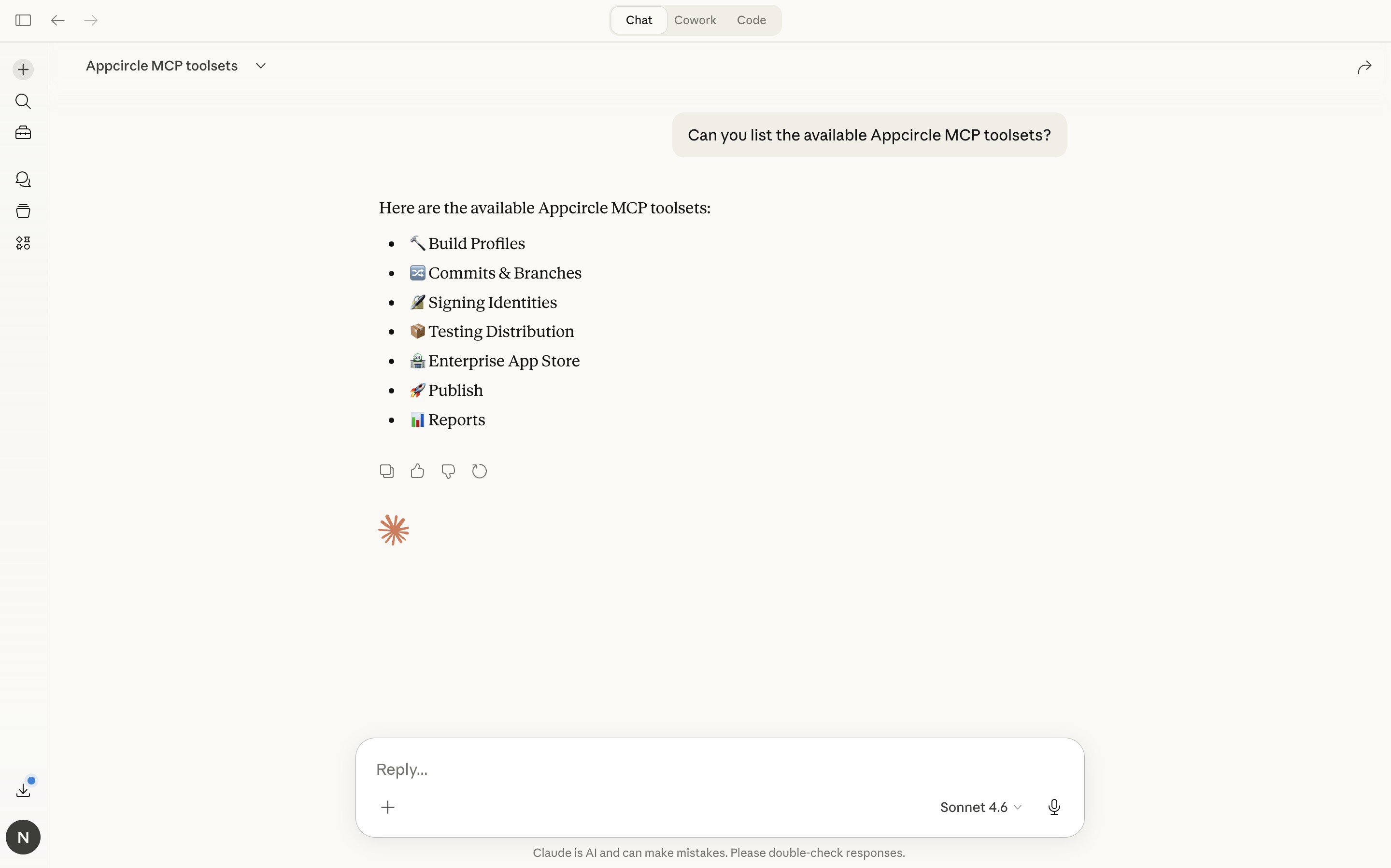 Appcircle MCP Available Toolsets
