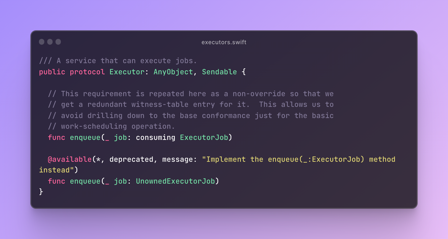 Custom Actor Executors