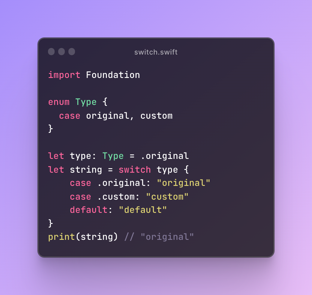 if&nbsp;and switch Expressions