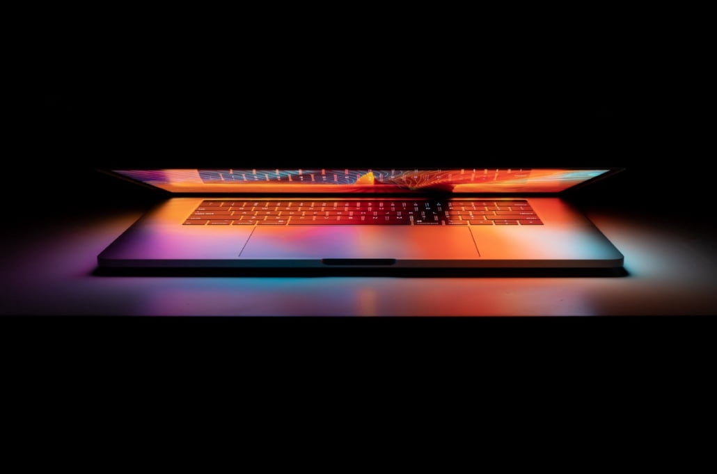 Laptop lid opening