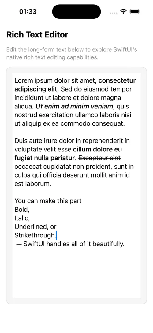 WWDC25 — RichTextEditor