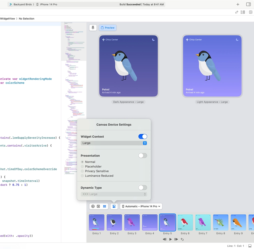 canvas device settings