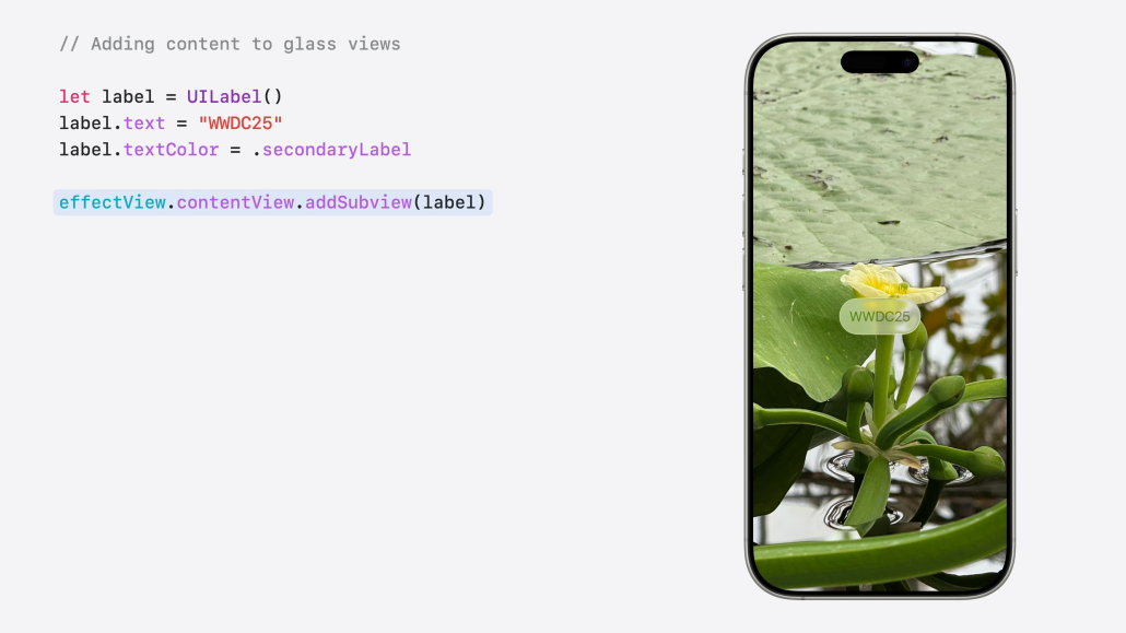 Special liquid glass skin with WWDC25 inscription