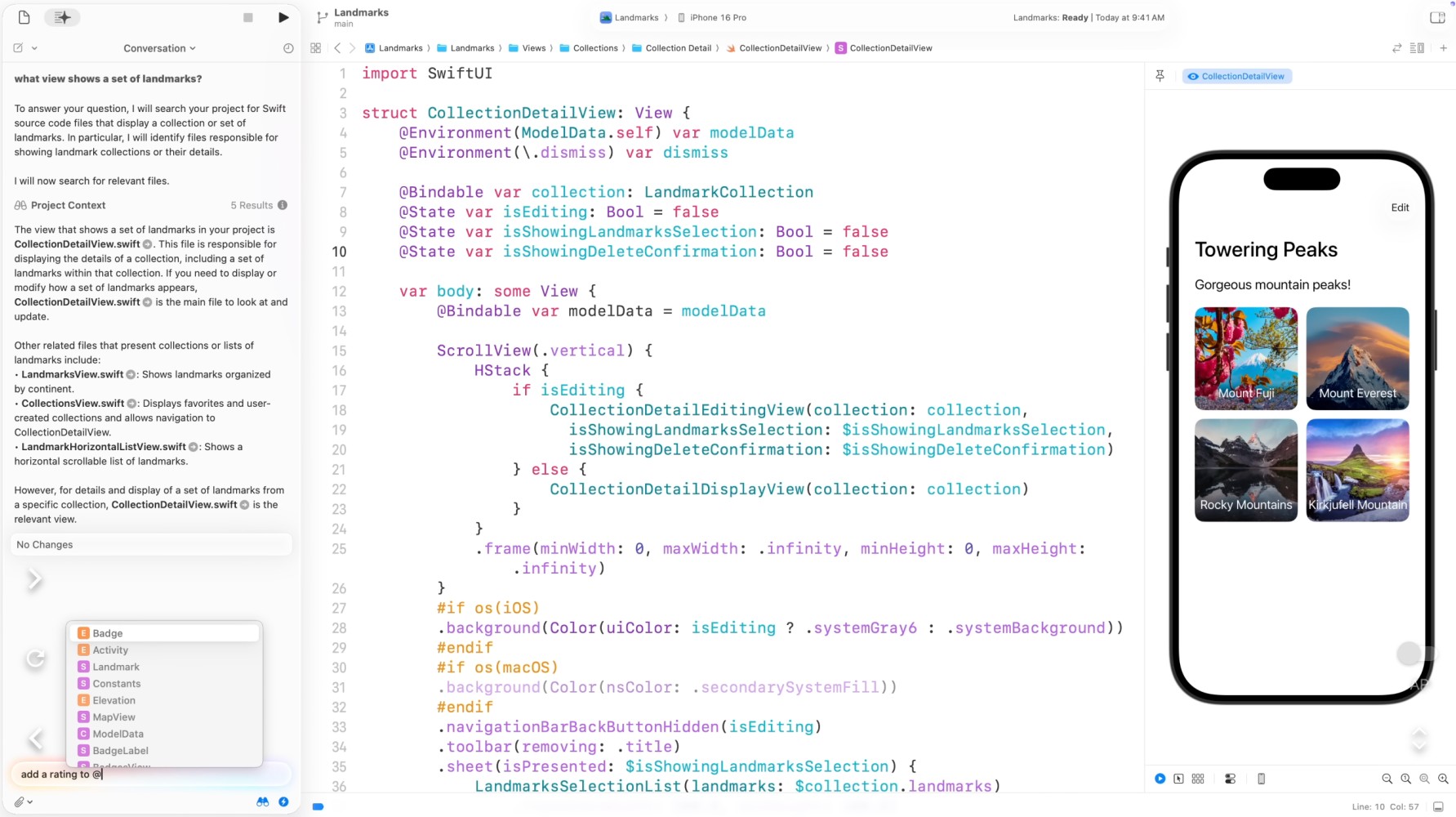Direct symbol references using ‘@’ syntax
