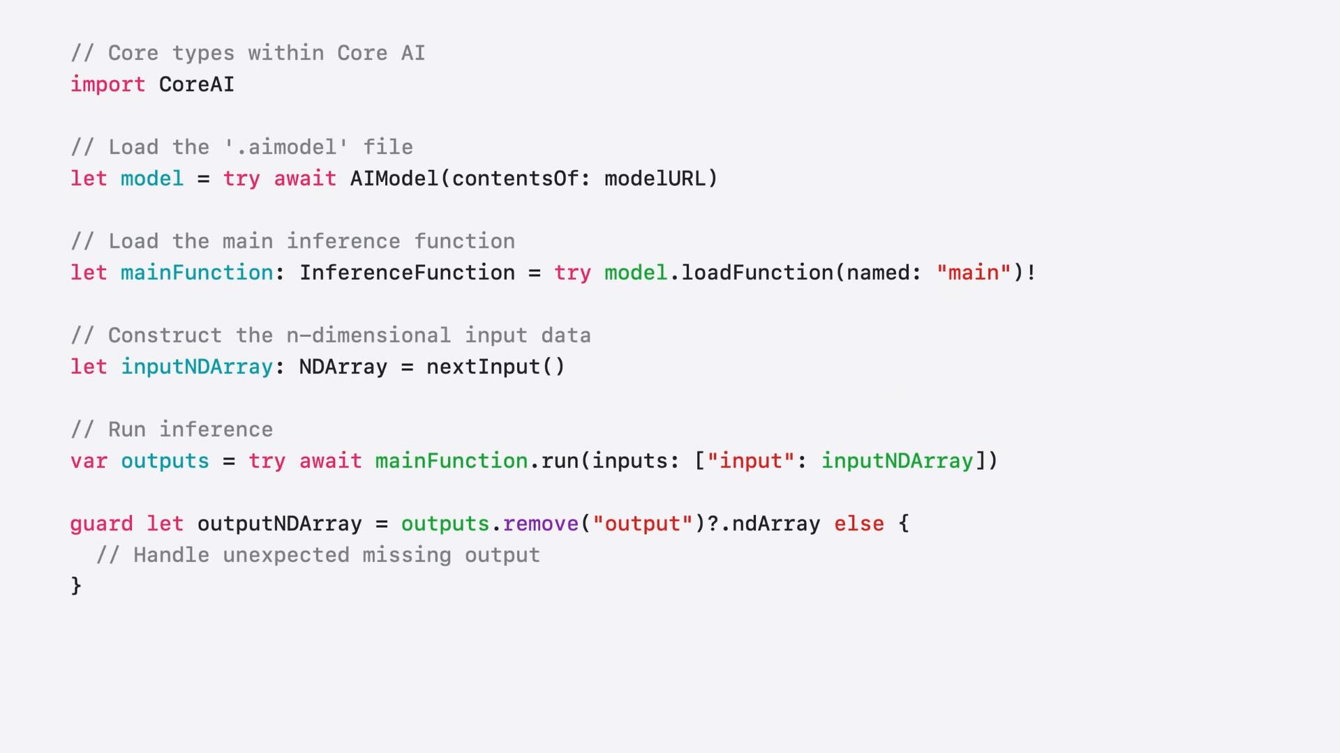 Running AI Models with the New Swift Framework